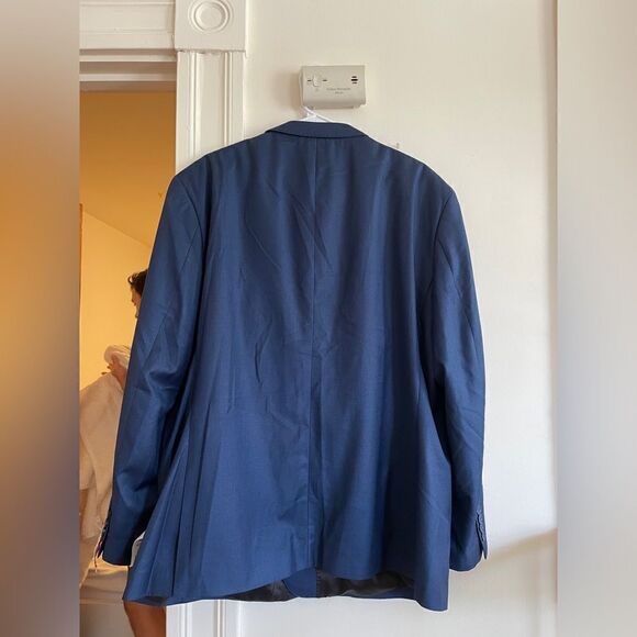 Statement Platinum Italian Wool & Cashmere Super 180 Tailored Fit Blazer - Picture 4 of 11